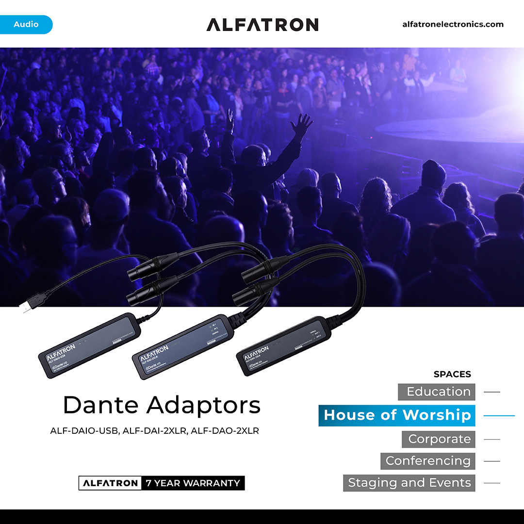 The Alfatron Dante I/O output adapters are complete high-performance Dante devices with the automation and ease-of-use features that make Dante the world’s most popular audio networking solution.

ow.ly/VGIG50RfXZM

#Alfatron
#Dante
#Audio
#ProAudio