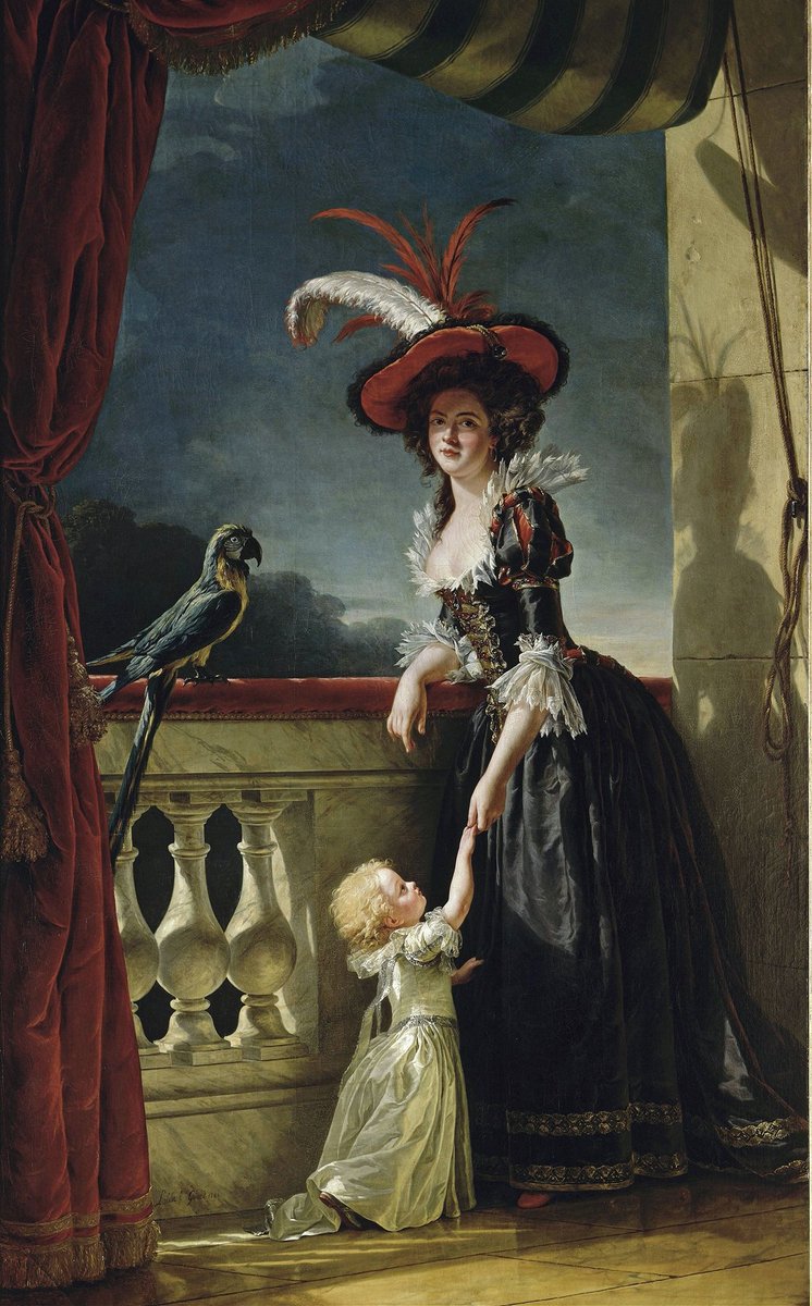 'Mme Louise-Elisabeth With Her Two Year Old Son' {18th century} By ~ Adélaïde Labille-Guiard