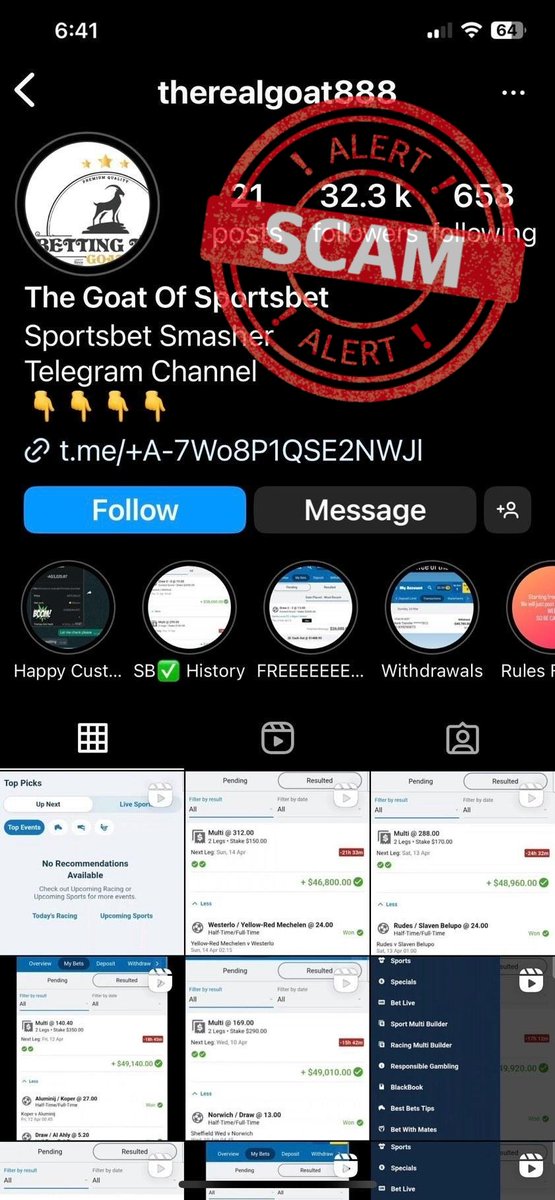 SCAM ALERT 🚨 - Checked & confirmed✅ Massive Report⛔🤬 DON'T TRUST HIM ⛔ #bet #betting #bet365 #fixedmatchesdaily #fixedmatchestoday #worldcup #fixedmatches  #realfixedmatches #fixedmatchestips #worldcup2022  #tips #sportsbettor #fifaworldcup #scam #bettingpredictions