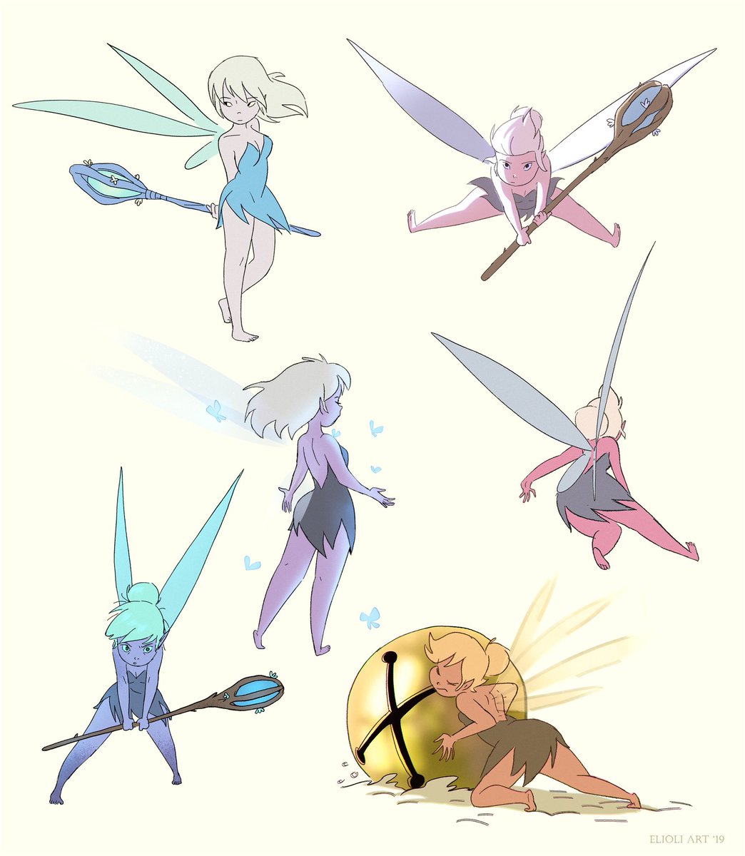 catsuka's tweet image. Tinkerbells by @ELIOLIart (Elena &amp;amp; Olivia Ceballos, twin sisters from Georgia).