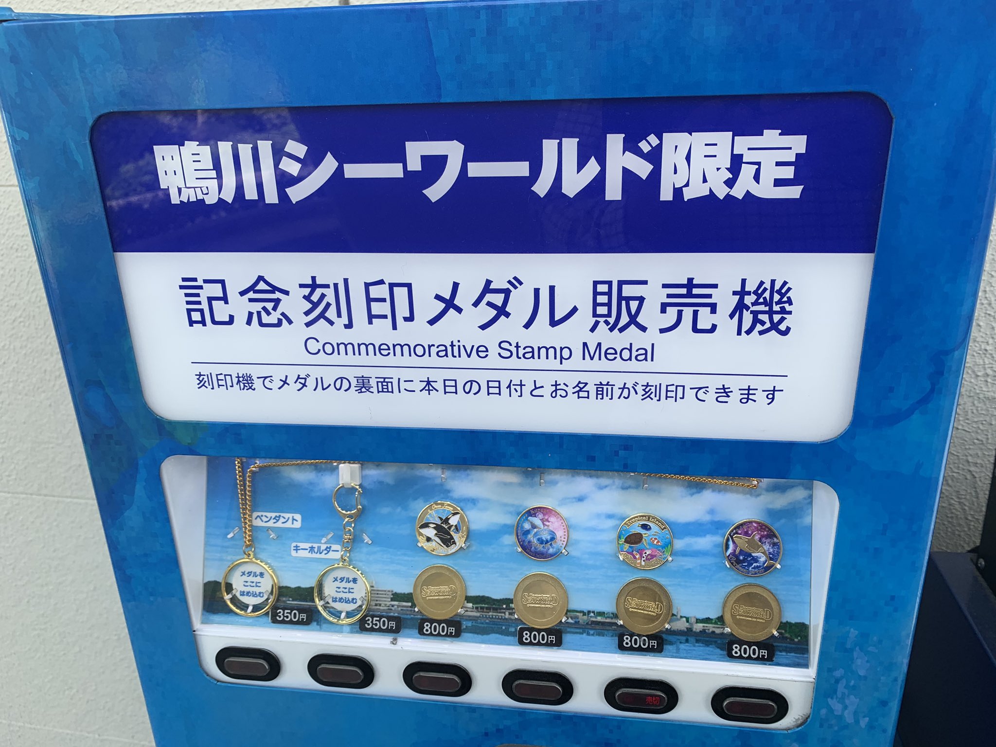 記念メダル0415L30●鴨川シーワールド A 鴨川シーワールド 記念メダル 展示中 in Museum of karaitora