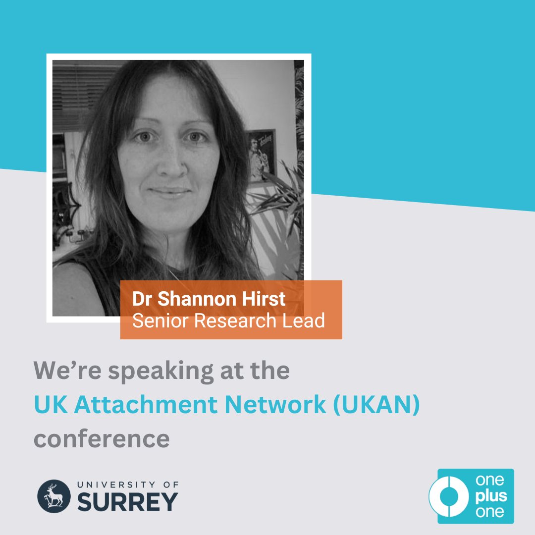 We’re thrilled to be participating in today’s UK Attachment Network (UKAN) conference hosted at the @UniOfSurrey and led by Dr Erica Hepper. Our very own Dr Shannon Hirst will be speaking on the significant applied research being conducted by OnePlusOne. #UKAN #UKAN2024