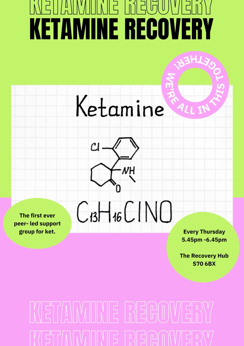 🚀 Calling all pioneers! 🚀 

We're starting something awesome! Come join our peer-led ket support group.

Your voice really matters. Share this with your pals, lend a hand, and let's make this journey together!

#Barnsley #recovery #peersupport #harmreduction #RecoveryPosse