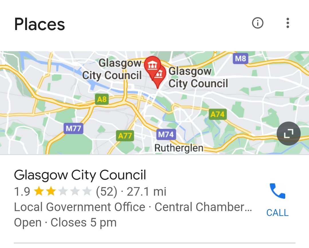 @GlasgowPam @GlasgowCC Could have just phoned instead of greeting on here .