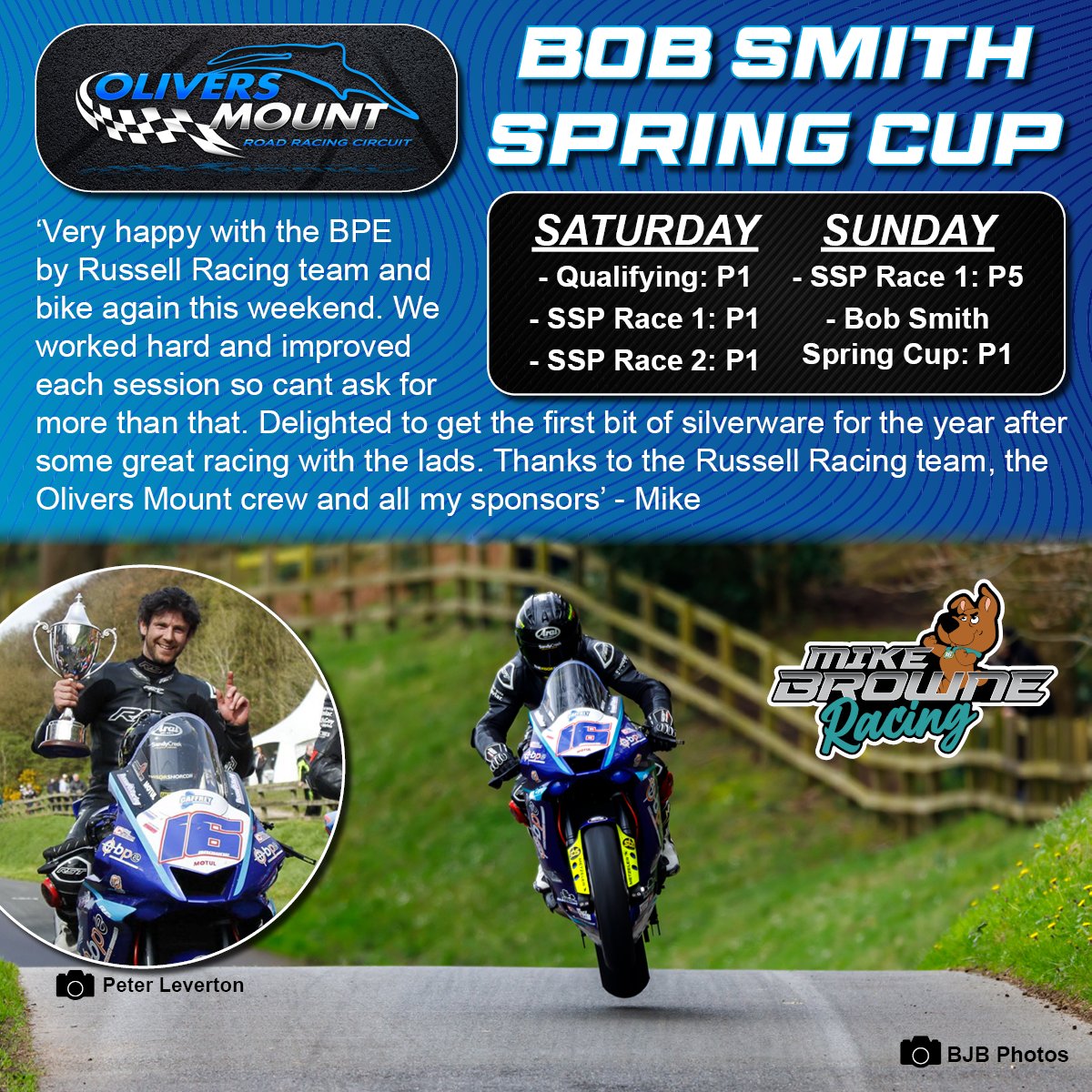 Bob Smith Spring Cup 🏆 

#mikebrowneracing #mikebrowne #boyceprecisionengineering #russellracing #oliversmount #bobsmithspringcup 

📷 BJB Photos 
📷 Peter Leverton