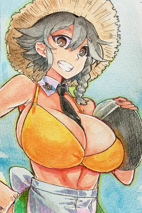 #気温が高いので気が早いが水着絵が見たい 