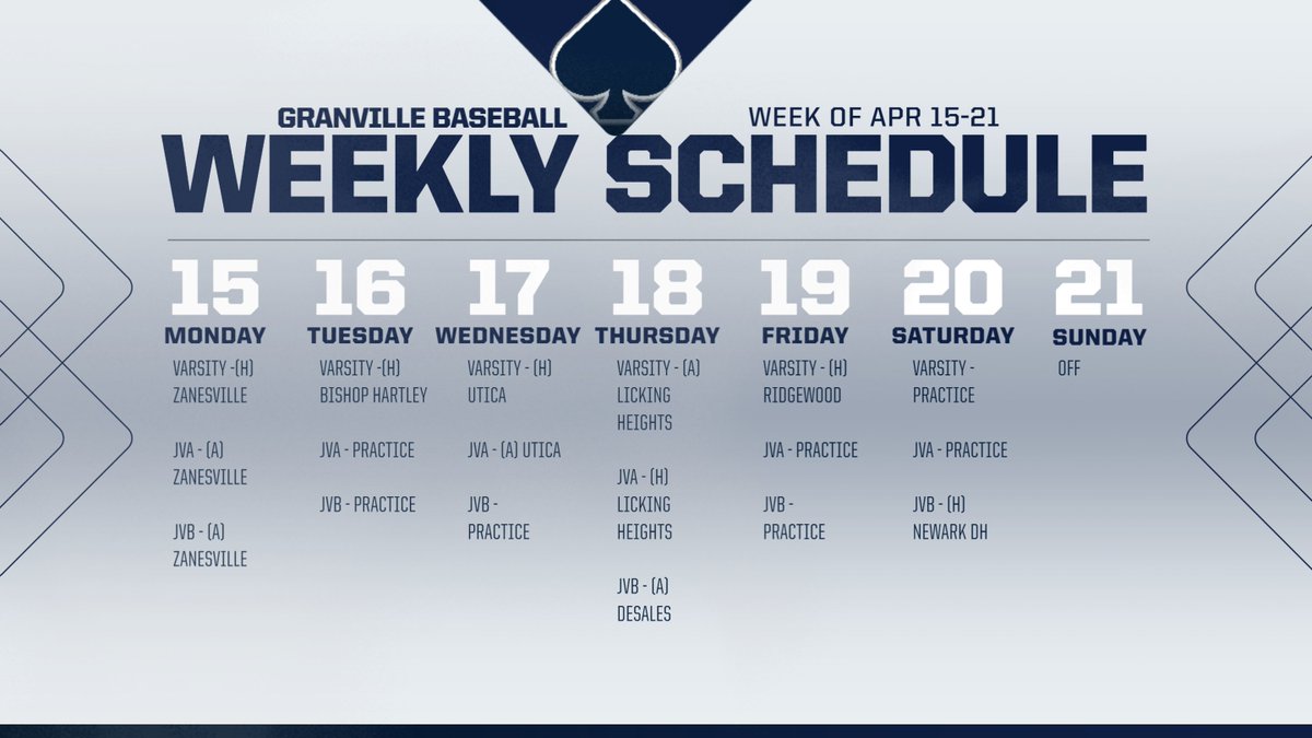 This weeks schedule. #GOACES