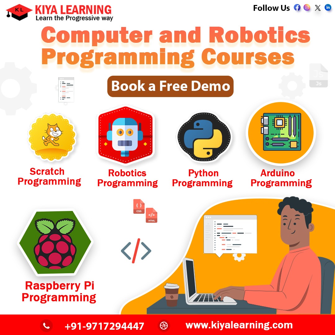 kiya_learning's tweet image. Unlock the world of #limitless possibilities with our #computer and #roboticsprogramming courses! Whether you&apos;re a #beginner or #seasoned enthusiast. dive into hands-on learning to master #programming.
Book your free trial - kiyalearning.com