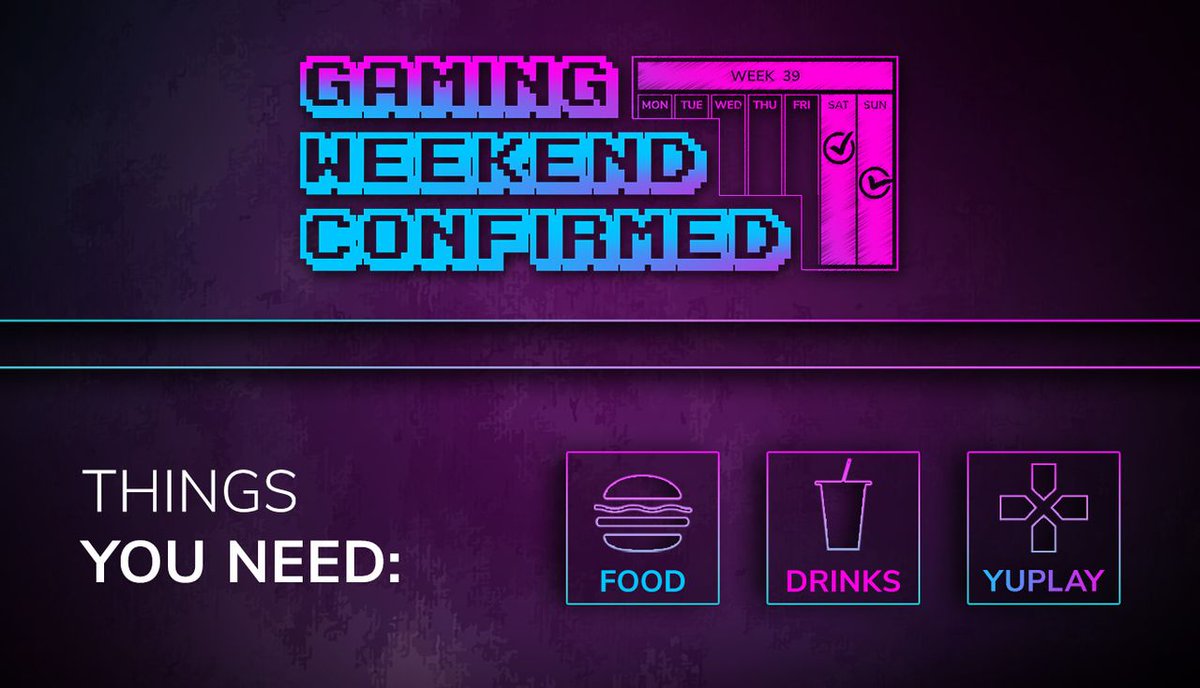 🎮 Get ready for the ultimate gaming weekend! 🍔 Stock up on snacks, grab your favorite titles and chill those drinks because it's game time! 🥳 Level up your weekend fun with epic games at unbeatable prices on #YuPlay 👉 bit.ly/4aRffTK