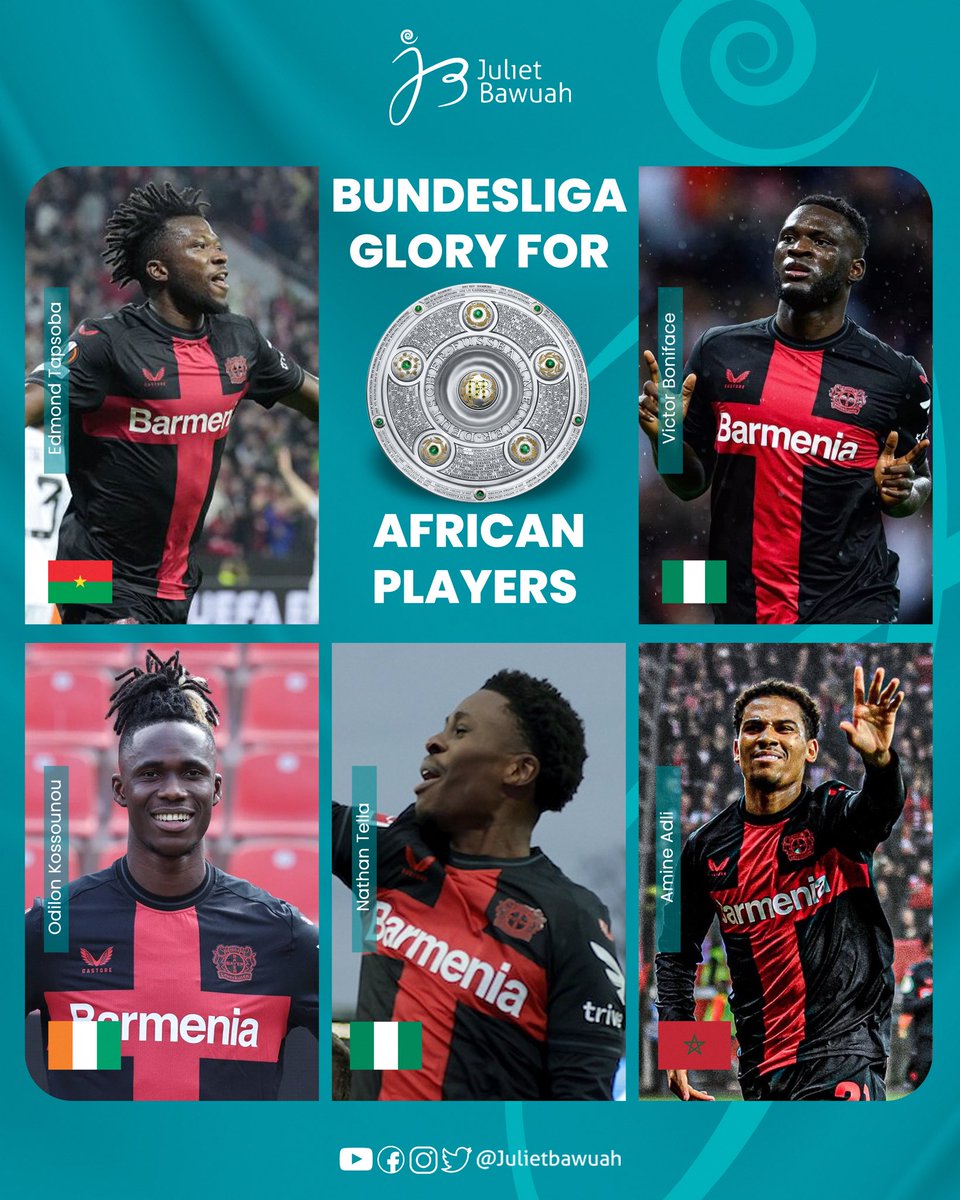 julietbawuah's tweet photo. 🇧🇫🇳🇬🇳🇬🇨🇮🇲🇦🏆🍾👏 https://t.co/PQyYWvVMLL