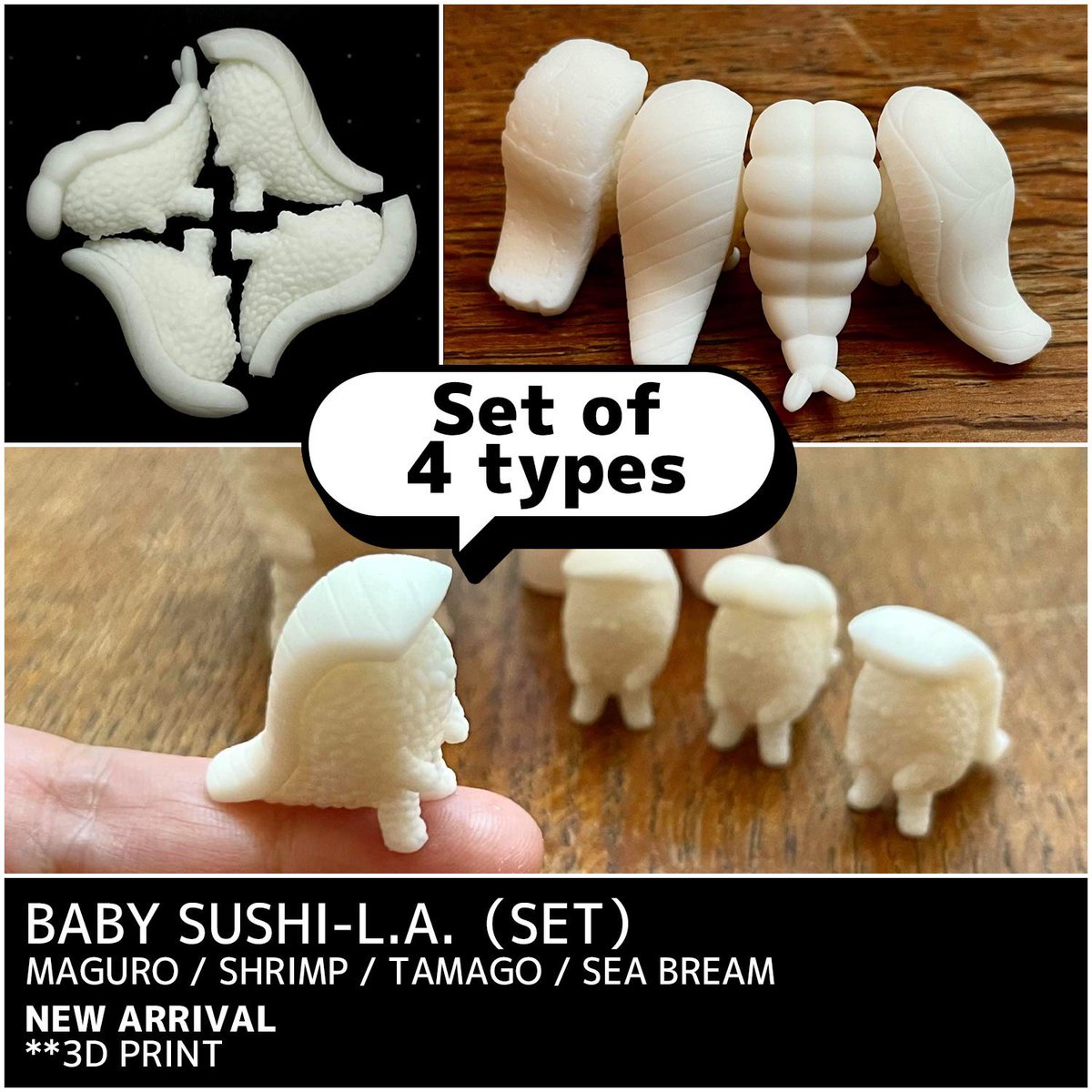 senti_terio's tweet photo. 【🍣SUSHI NEWS🍣】
Limited Quantity Reservations.
SUSHI-L.A. will be on sale exclusively at <MY PLASTIC HEART>.
April 20, 10:00 a.m. - 1 week period (NYC time)
*Reservations will be closed when the number of available items is reached.
SHOP ▶︎ https://t.co/lS91yON3cY https://t.co/0KeaL3wf2l