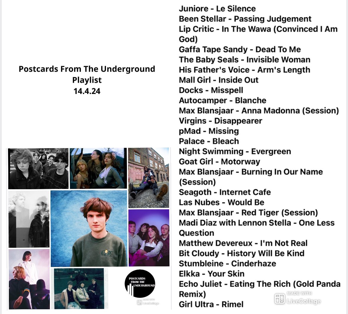 New PFTU at mixcloud.com/PFTU/pftu-144/

Ft @mblansjaarmusic in session 
+ music from @heyjuniore
@beenstellar
@lipcritic
@gaffatapesandy
@thebabyseals
@HFV_LK
@docks_band
@AutocamperBand
@bandofvirgins
@nightsswimming
@seagoth_mp3
@LasNubesBand
@madidiaz
@ElkkaMusic
@echojulietdj
❤️