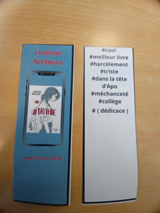 ClgGremillon's tweet photo. Mais quand Aurian va trop loin, l’amour vole en éclat. Trahie, l’adolescente vit une véritable descente aux enfers, ne sachant plus vers qui se tourner... Comment se reconstruire quand les autres sont capables du pire ?
Les élèves ont pu réaliser différents travaux : https://t.co/7TDzfiTibY