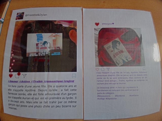 ClgGremillon's tweet photo. Mais quand Aurian va trop loin, l’amour vole en éclat. Trahie, l’adolescente vit une véritable descente aux enfers, ne sachant plus vers qui se tourner... Comment se reconstruire quand les autres sont capables du pire ?
Les élèves ont pu réaliser différents travaux : https://t.co/7TDzfiTibY