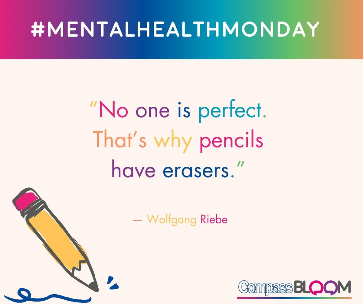 🌈Mental Health Monday🌈

For most its the first day back at school or college after 2 weeks off. 

It can be hard getting back into the swing of things after a break, be gentle with yourselves and take it one step at a time. 

#CompassBloom #MentalHealthMonday #MentalHealthTips