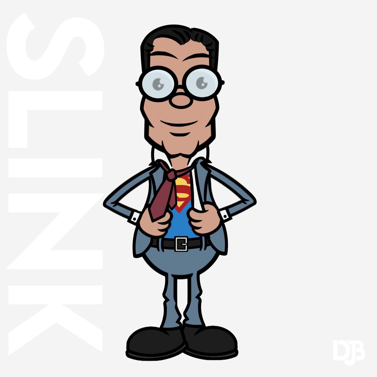 Superman got SLINKd #superman #supermanthemovie #clarkkent #christopherreeve #richarddonner #manofsteel #dccomics #superheroes #slink #slinkd #djbu #artistofinstagram #artwork #artist #characterdesign