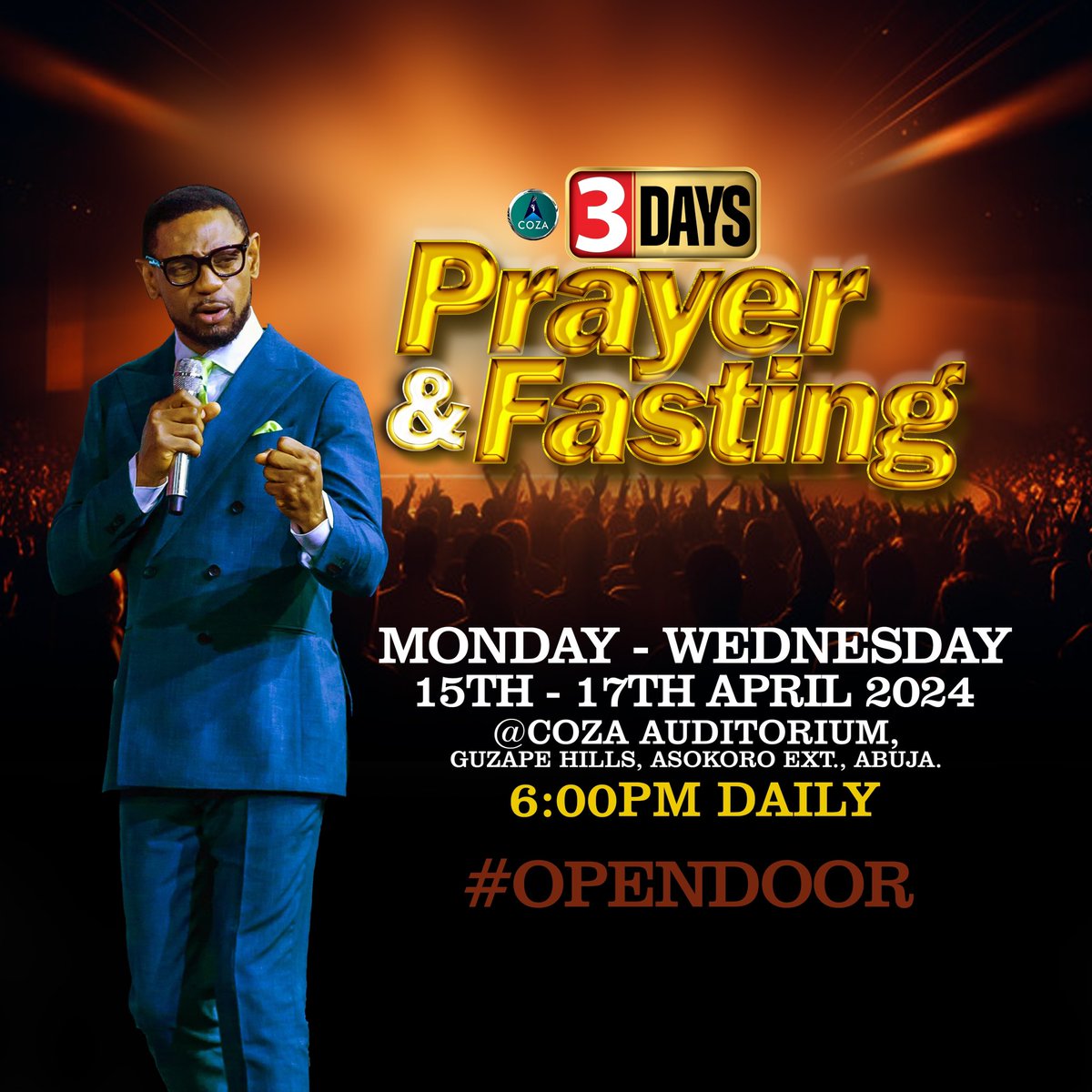 cozaglobal's tweet photo. Jesus said “This kind does not go out except by prayer and fasting”. 

Does the situation seem impossible &amp; you have lost hope? This is your ‘kairos’ moment because we know that when God calls for a fast, He is set to work wonders in our lives. Join us! 
#coza  #biodunfatoyinbo https://t.co/kxPVOlFwPA