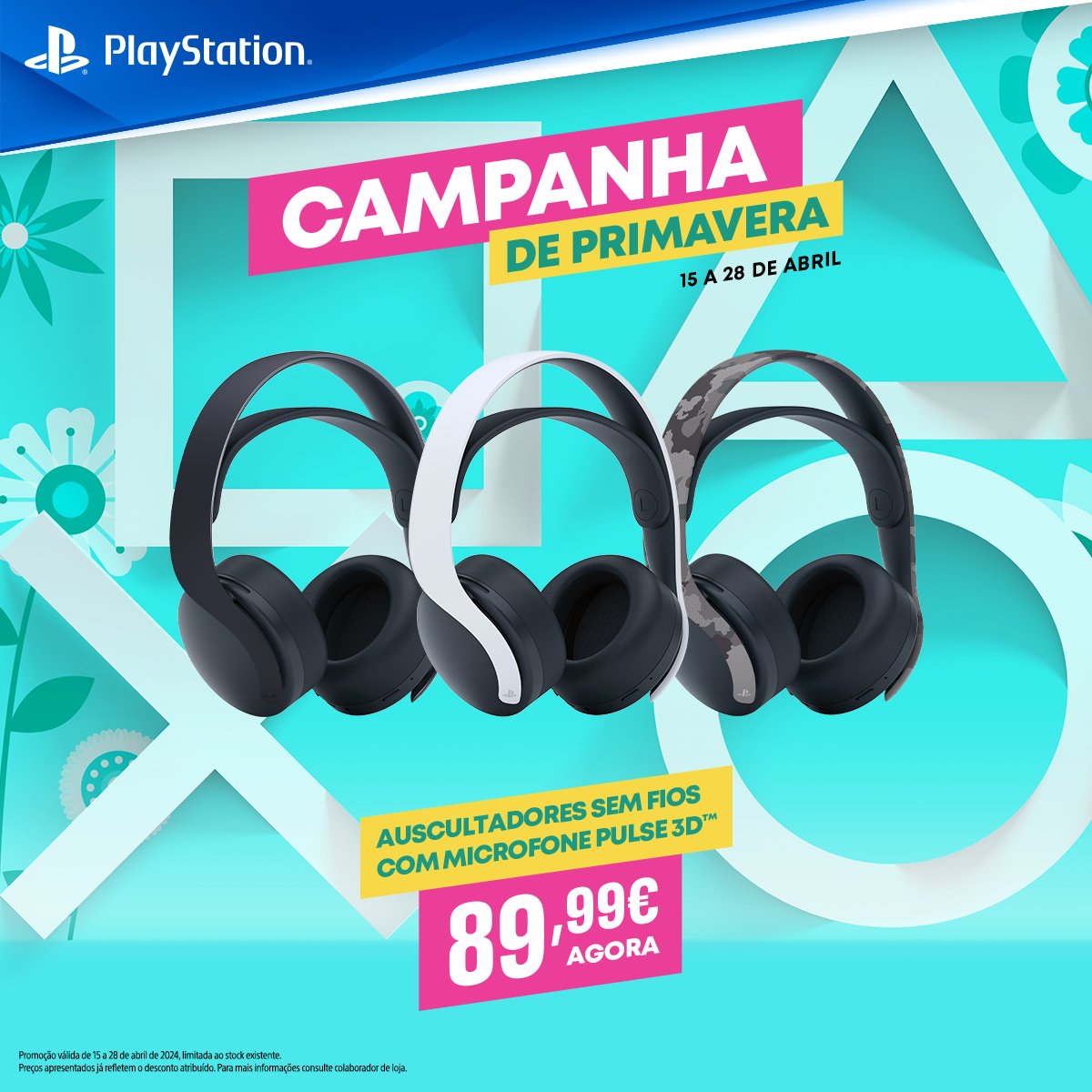 🍃 Campanha de Primavera PlayStation 🍃

Portes grátis em encomendas >20€ com o voucher PS-PROMO e desconto de 10€ na compra conjunta de 1 jogo e 1 comando Dualsense PS5!

Aproveita agora:
t.ly/fEdql