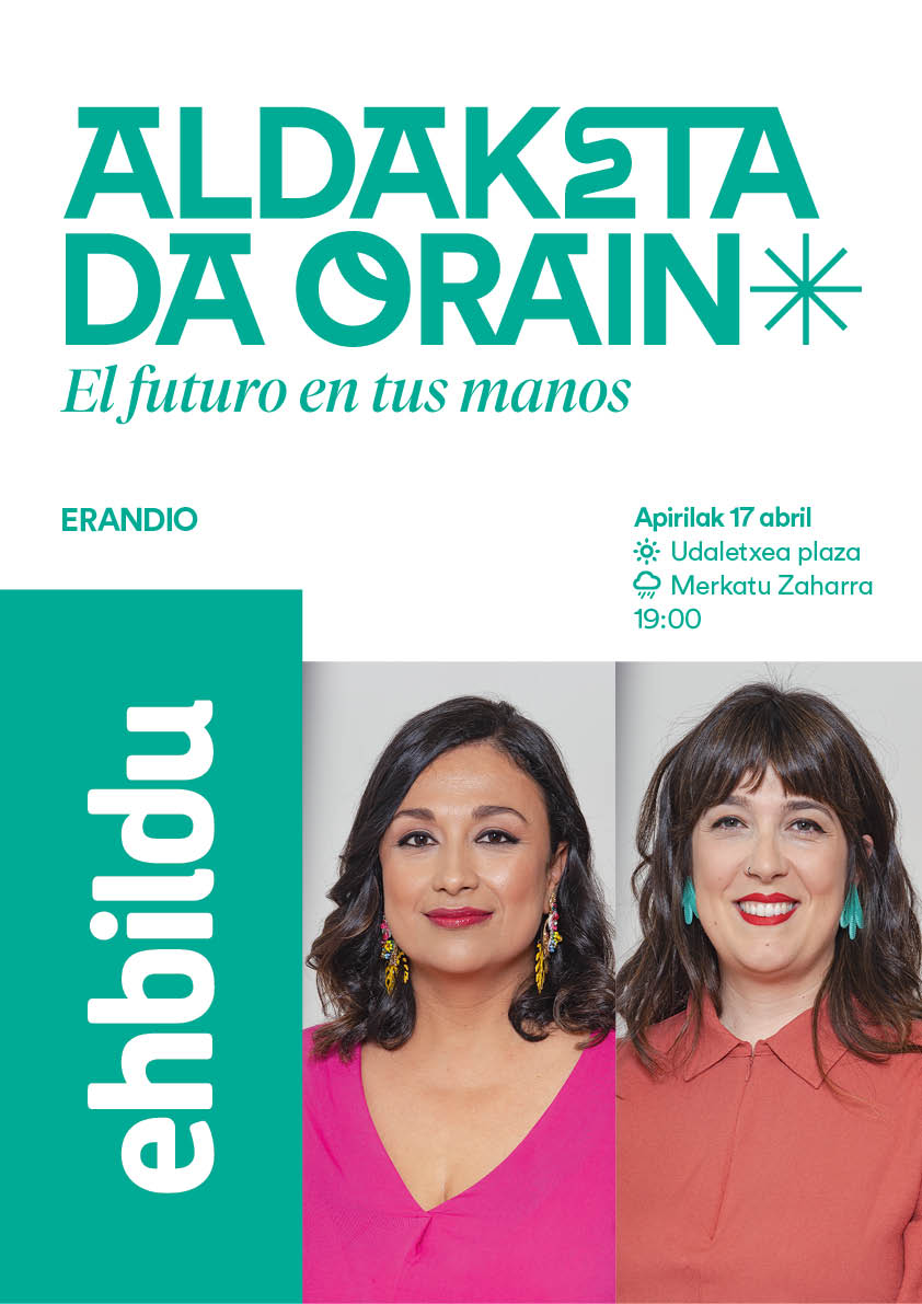 🚲 Bizikleta-martxa Getxo-Leioa-Erandio!
Asteazkenean goazen Erandiora bizikletaz! 17:30ean irtengo gara Portu Zaharretik!

El miércoles marcha ciclista hasta Erandio para acudir al acto político con Oihana Etxebarrieta y Diana Urrea.

✊ Animatu eta etorri!
#AldaketaDaOrain