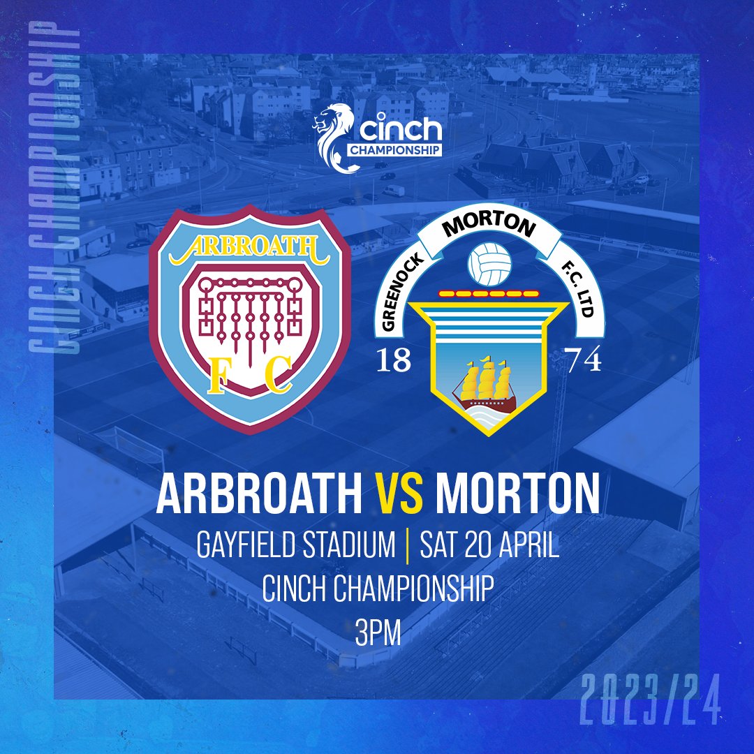 ➡️ 𝐔𝐩 𝐍𝐞𝐱𝐭 Join us on the road this Saturday as we face Arbroath at Gayfield. 🎫 bit.ly/4aRzb94