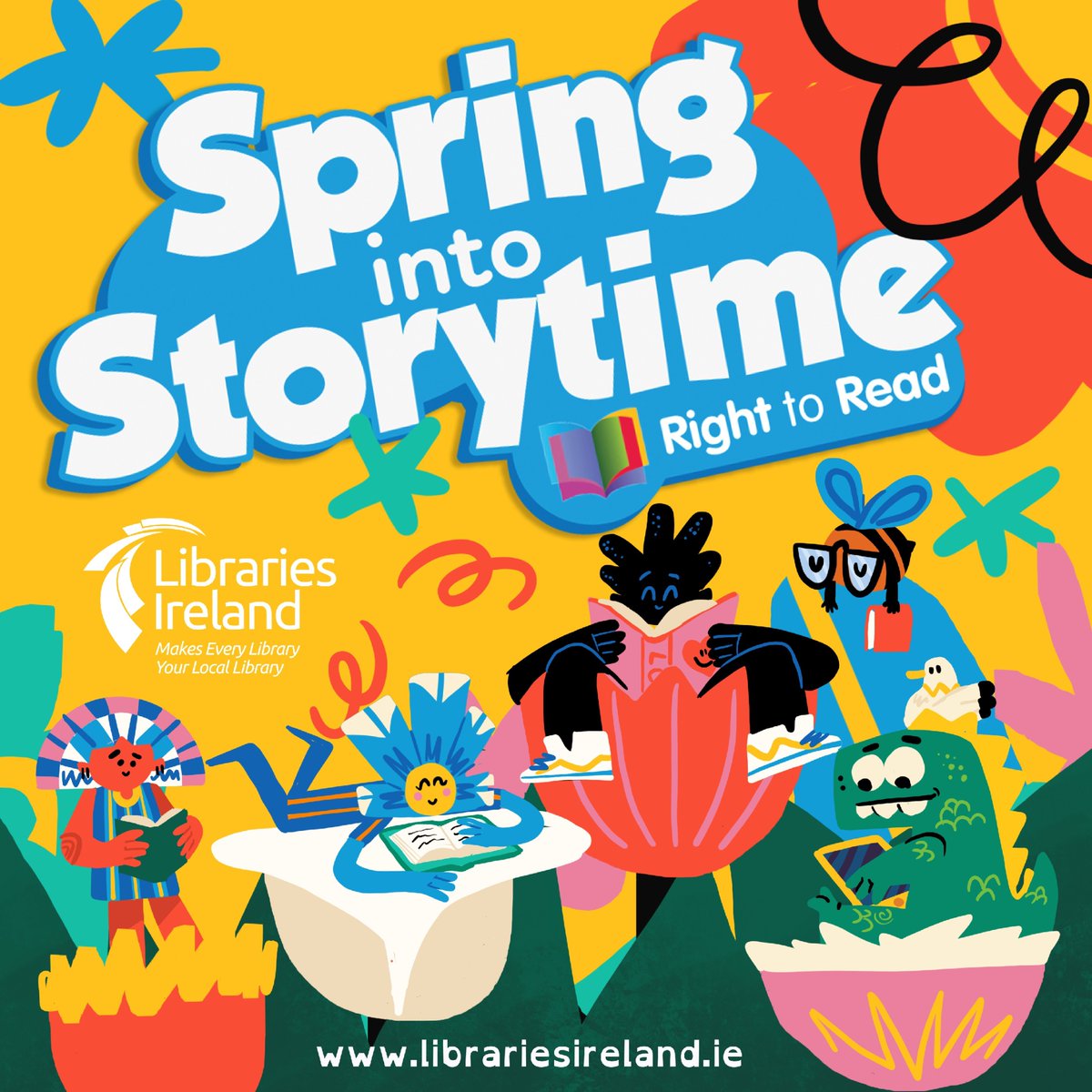 April is the perfect time to Spring in Storytime at your local Cork City Libraries branch! 🌷 📖 

Don't miss Storytime at Bishopstown Library every Tuesday at 11.00 am! 

All our Storytime events are completely free of charge. 

#CorkCityLibraries #SpringIntoStorytime