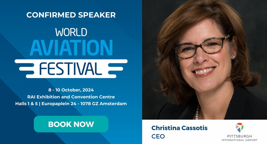 🎤 Confirmed speaker: Christina Cassotis, CEO of Pittsburgh International Airport! She will be interviewed on how @PITairport is enacting holistic innovation by targeting technology, workforce, and energy. ➡️ Download the agenda: ow.ly/fL9p50R8a73
