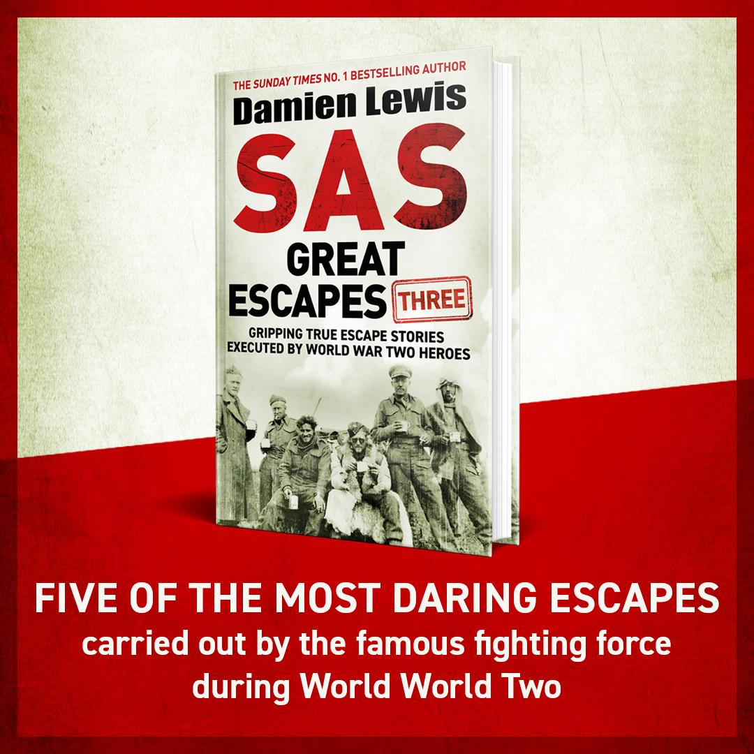 📣COMING MAY 23RD: SAS GREAT ESCAPES THREE Bestselling military historian @authordlewis has worked closely with WWII veterans and their families to bring to life previously untold tales of courage and endurance beyond compare. Pre-order your copy here: brnw.ch/21wIOQ5