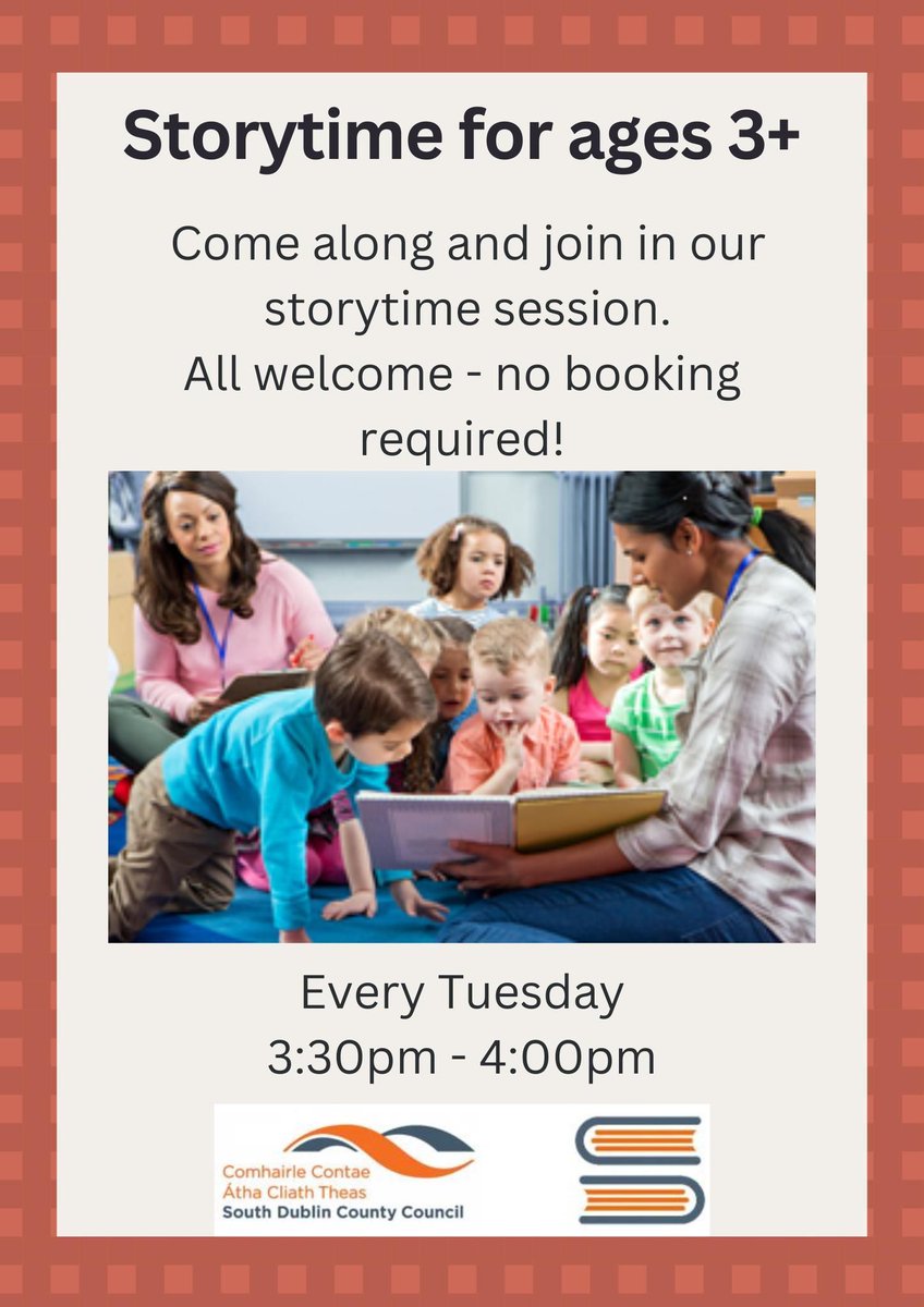 Did you know - Clondalkin Library do storytime for young borrowers every Tuesday afternoon! (All welcome, no booking required) #LoveLibraries