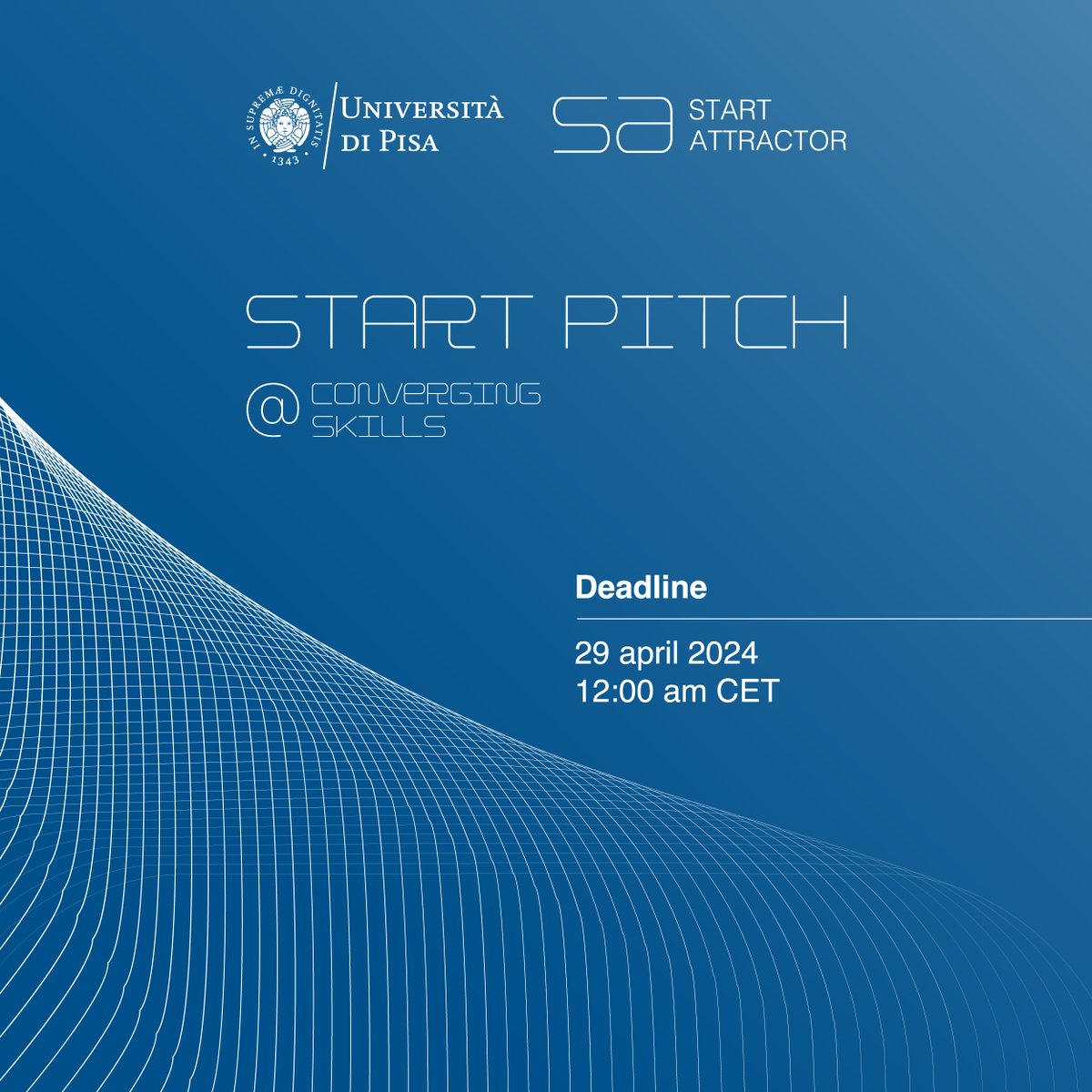 📢 @Unipisa lancia la la call per il bando Start Pitch per premiare il migliore progetto di ricerca e la migliore start-up. 📌 I settori di interesse sono ICT e AI, Deep-Tech, MedTech e Pharma, e Green-Tech. Candidati entro il 29 aprile👉 bit.ly/Start_Pitch_Un…