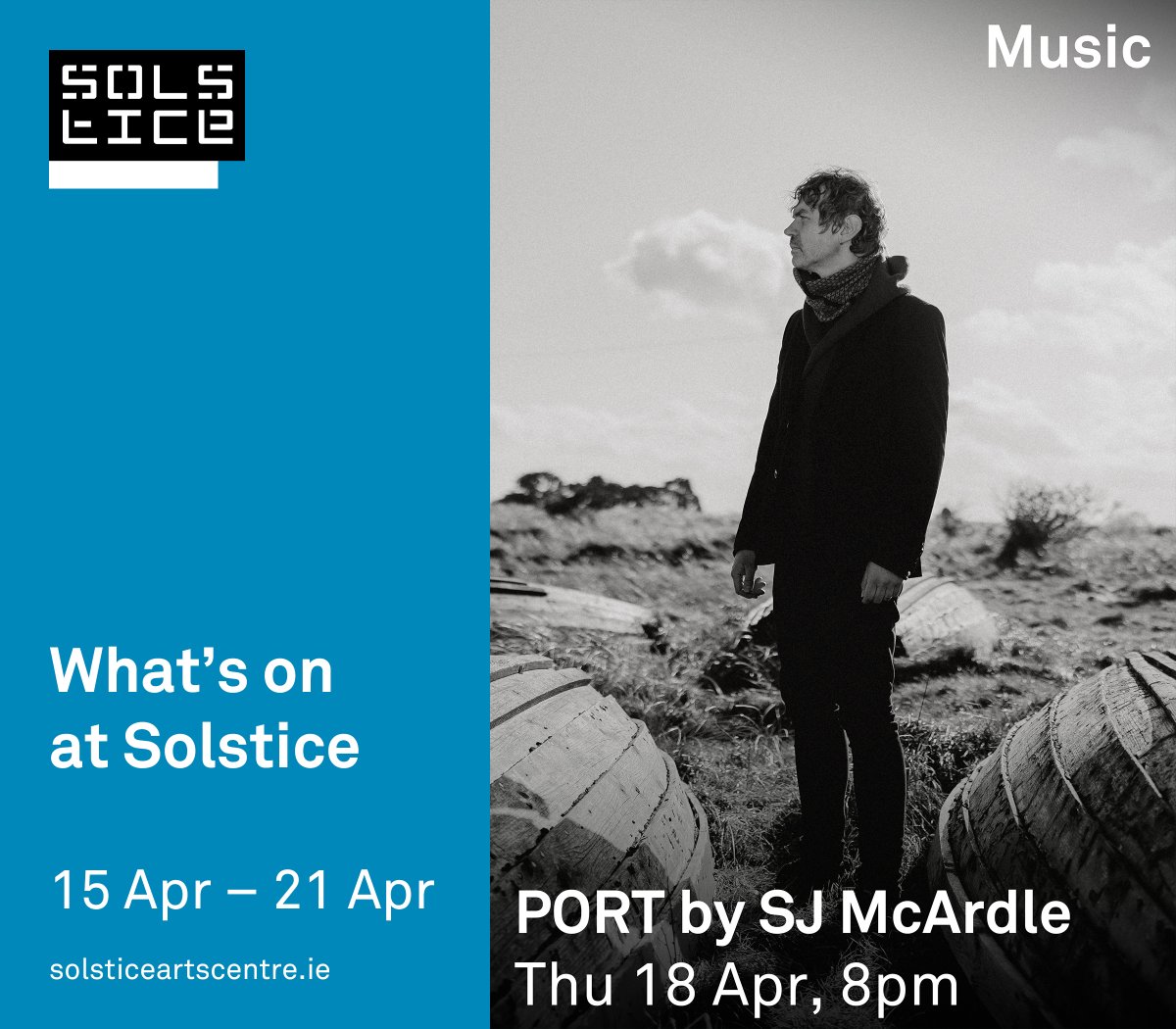 What’s on this week at Solstice: 🎶 PORT by SJ McArdle Book now at solsticeartscentre.ie