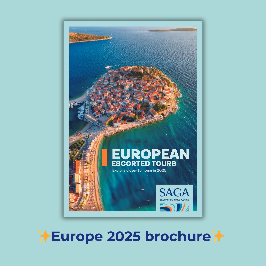 That's right! We have a brand new European Escorted Tours brochure for 2025 ✨ 📖 Request your brochure here: travel.saga.co.uk/forms/request-… #sagatravel #sagatour #escortedtour #holidayplanning