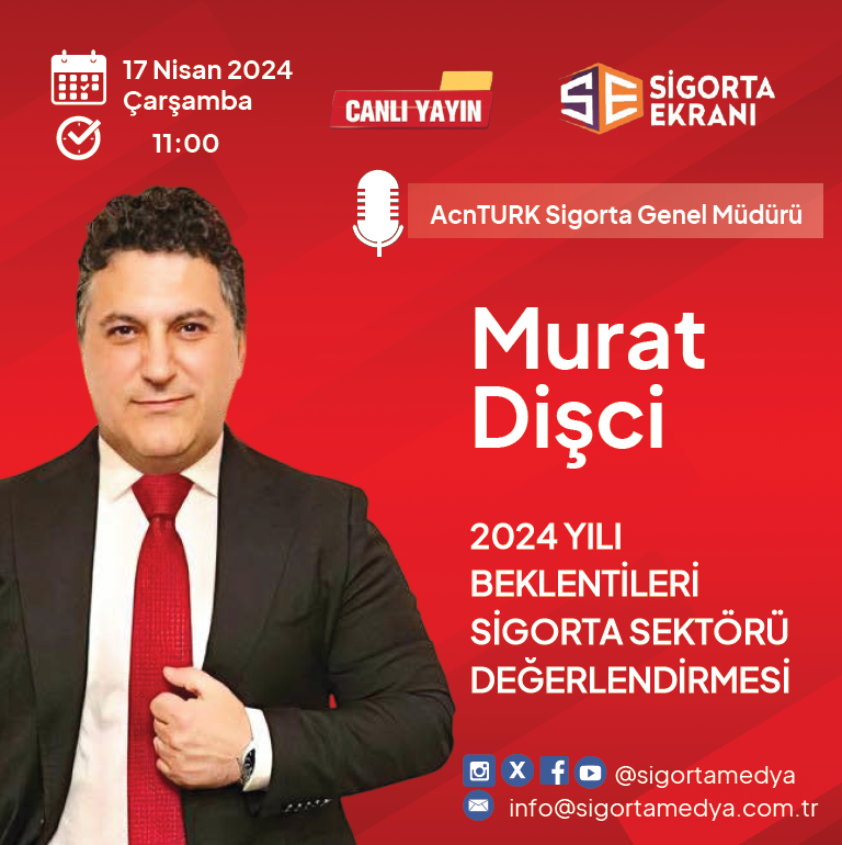 Genel Müdürümüz Sayın Murat Dişci, Sigorta Ekranı'nın gerçekleştireceği canlı yayına konuk olacak ve geleceğe dair sigorta sektörünü değerlendirecek💡
17 Nisan 2024 Çarşamba günü 11:00'da gerçekleşecek olan canlı yayını youtube.com/watch?v=L0wq9A… linkinden izleyebilirsiniz.