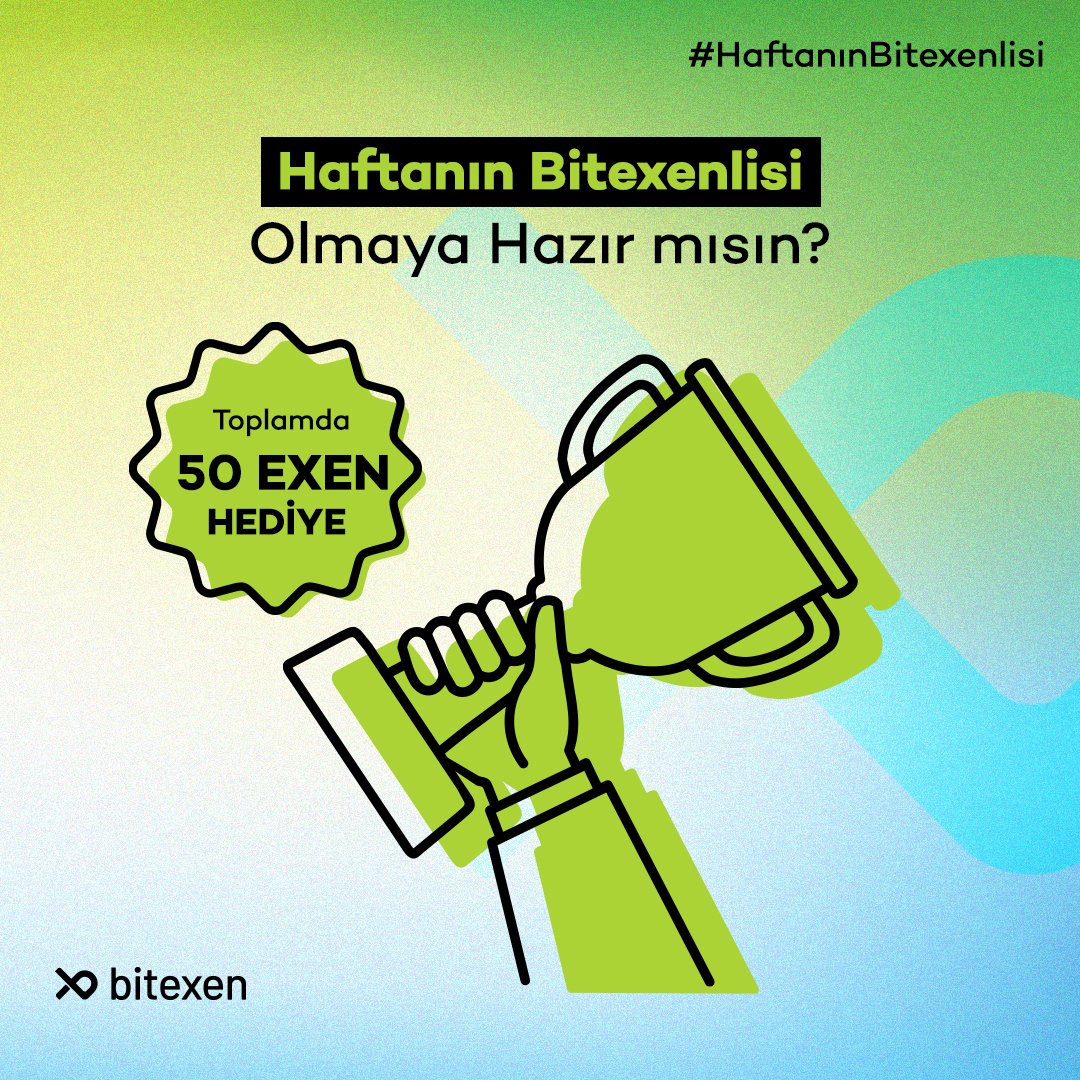 ⭐#HaftanınBitexenlisi olmaya hazır mısın? Üstelik yapman gerekenler çok basit! ☺️Arkadaşıyla birlikte toplamda 50 EXEN kazanacak şanslı kişiler arasında yer almak için detaylar aşağıda.

Katılım detayları ⬇️

🔹 Bu gönderiyi beğen, hesabımızı takip et.
🔹 Bitexen benim için en