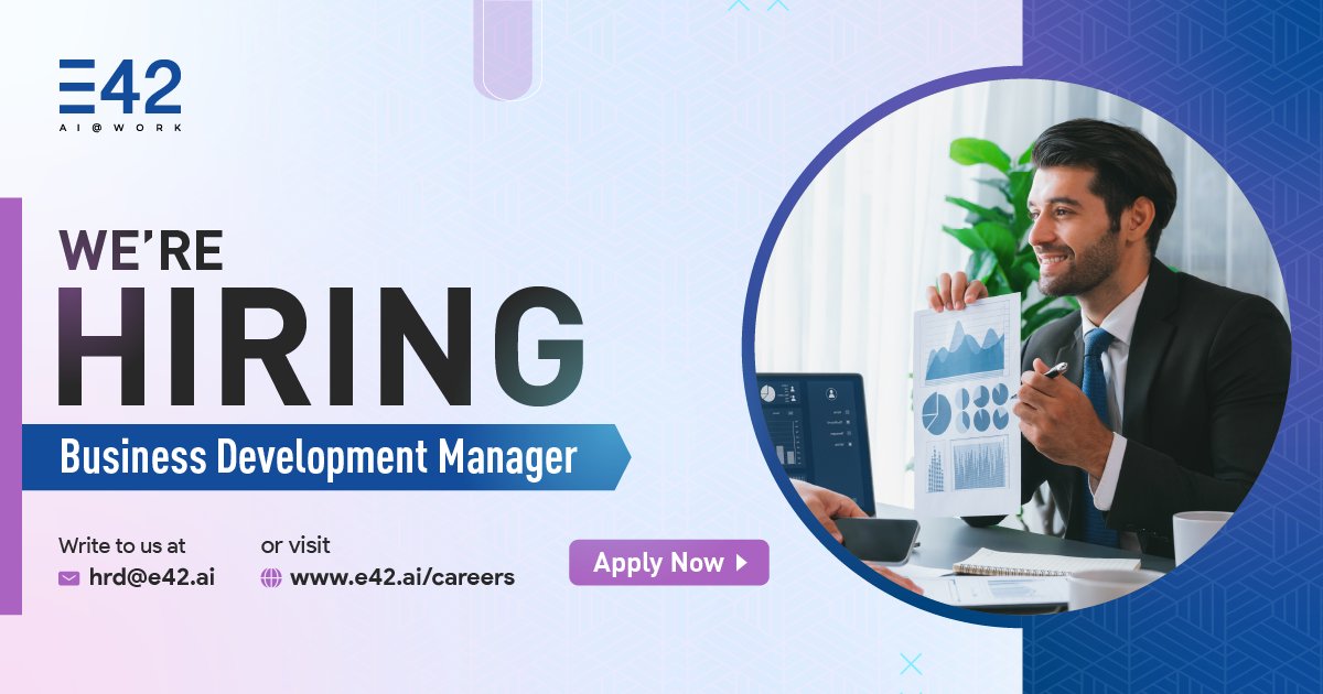 We're #hiring a #BusinessDevelopmentManager with a record of 2-5 years in #EnterpriseSoftwareSales. If you have a knack for identifying potential, building relationships at the #CXO level, & an understanding of the shared services, apply now: bitly.ws/3i3qK

#recruiting