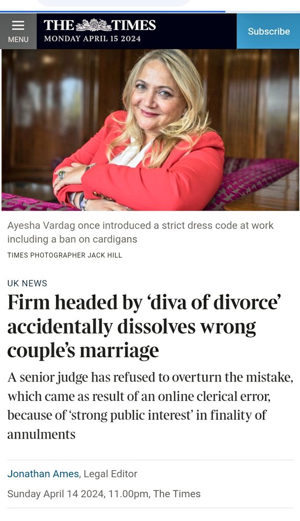 Wrong couple had their marriage annulled & the judge won't change it Imagine waking up to find you're legally divorced bcs of an 'online clerical error' Apparently, our British Christian faith won't allow a reverse annullment, so the couple will have to get remarried.