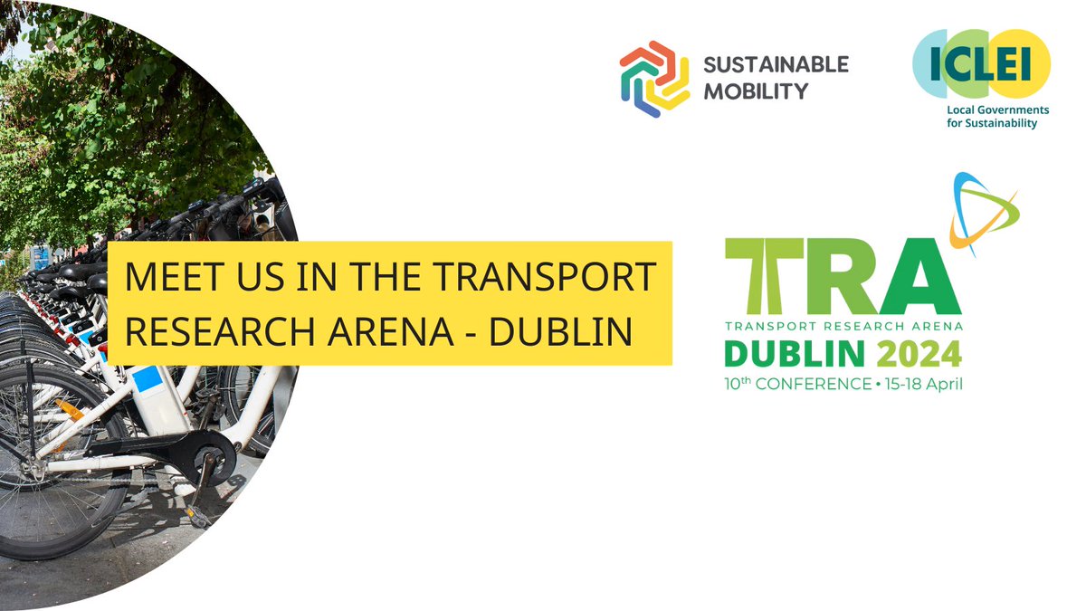 ICLEI Sustainable Mobility (@ecomobility_) on Twitter photo Attending Transport Research Arena (TRA) 2024?
Our projects <a href="/TransSafeAfrica/">TransSafeAfrica</a> and <a href="/SOLUTIONS_EU/">SOLUTIONSplus & Urban Electric Mobility Initiative</a> will be presented in the conference and we want to hear about your latest sustainable mobility projects and solutions. Write us π© Attending Transport Research Arena (TRA) 2024?
Our projects <a href="/TransSafeAfrica/">TransSafeAfrica</a> and <a href="/SOLUTIONS_EU/">SOLUTIONSplus & Urban Electric Mobility Initiative</a> will be presented in the conference and we want to hear about your latest sustainable mobility projects and solutions. Write us π©