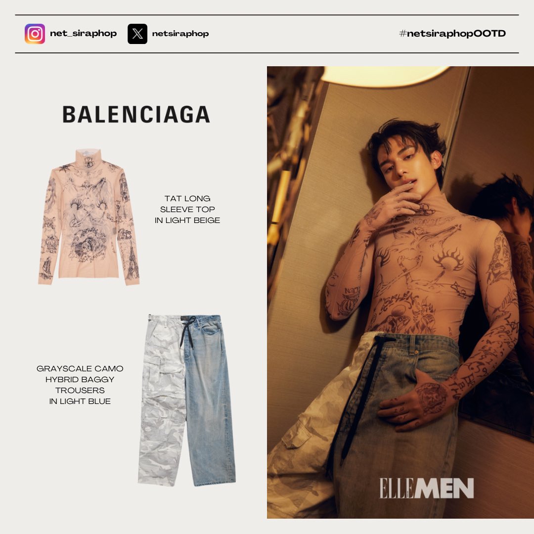 NetJamesOOTD's tweet photo. ( #netsiraphopOOTD )

𝐄𝐋𝐋𝐄𝐌𝐄𝐍 𝐕𝐨𝐢𝐜𝐞𝐬 🖤
 
⟡ BALENCIAGA | #BALENCIAGA 

©️ElleMenThailand 

@netsiraphop #netsiraphop
#ELLEMENVoicesNetSiraphop 
#ELLEMENVoices #ELLEMENThailand https://t.co/QhNSRh0WkD