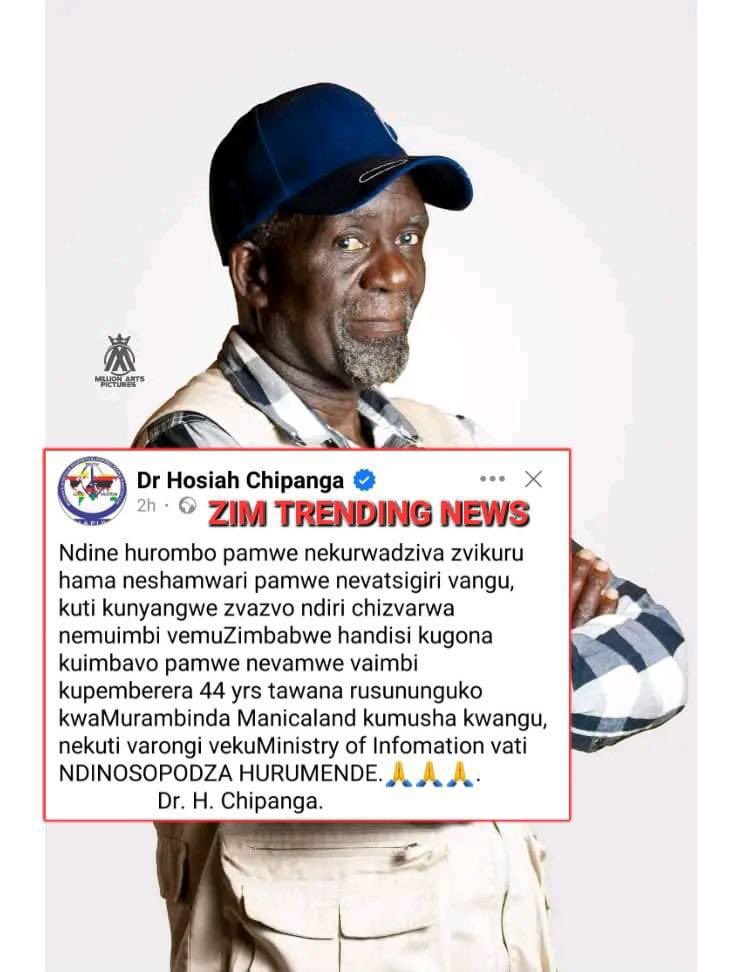 I salute this musician. He preaches through his music. Long live Hosiah Chipanga @bbmhlanga and me ‘s favourite miyuzishen.