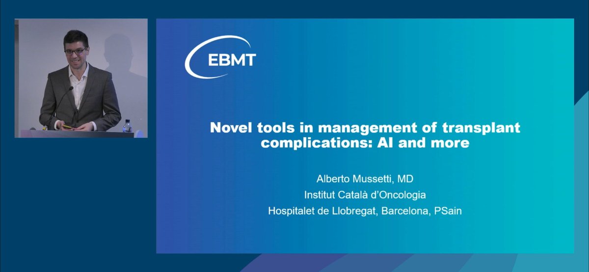 Felipe Peña Muñoz (@hematorules) on Twitter photo Live now #EBMT24
@albertomussetti <a href="/ICO_oncologia/">Institut Català d'Oncologia</a> <a href="/HematICO_Hosp/">Hematologia ICO Hospitalet</a> Director of BMT and cellular therapies, presenting how to use #AI and novel tools in our transplant patients #HSCT
<a href="/TheEBMT/">The EBMT</a> <a href="/TheEBMT_CTIWP/">EBMT_Cellular_Therapy</a> <a href="/TheEBMT_Trainee/">The EBMT Trainee Committee</a> Live now #EBMT24
@albertomussetti <a href="/ICO_oncologia/">Institut Català d'Oncologia</a> <a href="/HematICO_Hosp/">Hematologia ICO Hospitalet</a> Director of BMT and cellular therapies, presenting how to use #AI and novel tools in our transplant patients #HSCT
<a href="/TheEBMT/">The EBMT</a> <a href="/TheEBMT_CTIWP/">EBMT_Cellular_Therapy</a> <a href="/TheEBMT_Trainee/">The EBMT Trainee Committee</a>