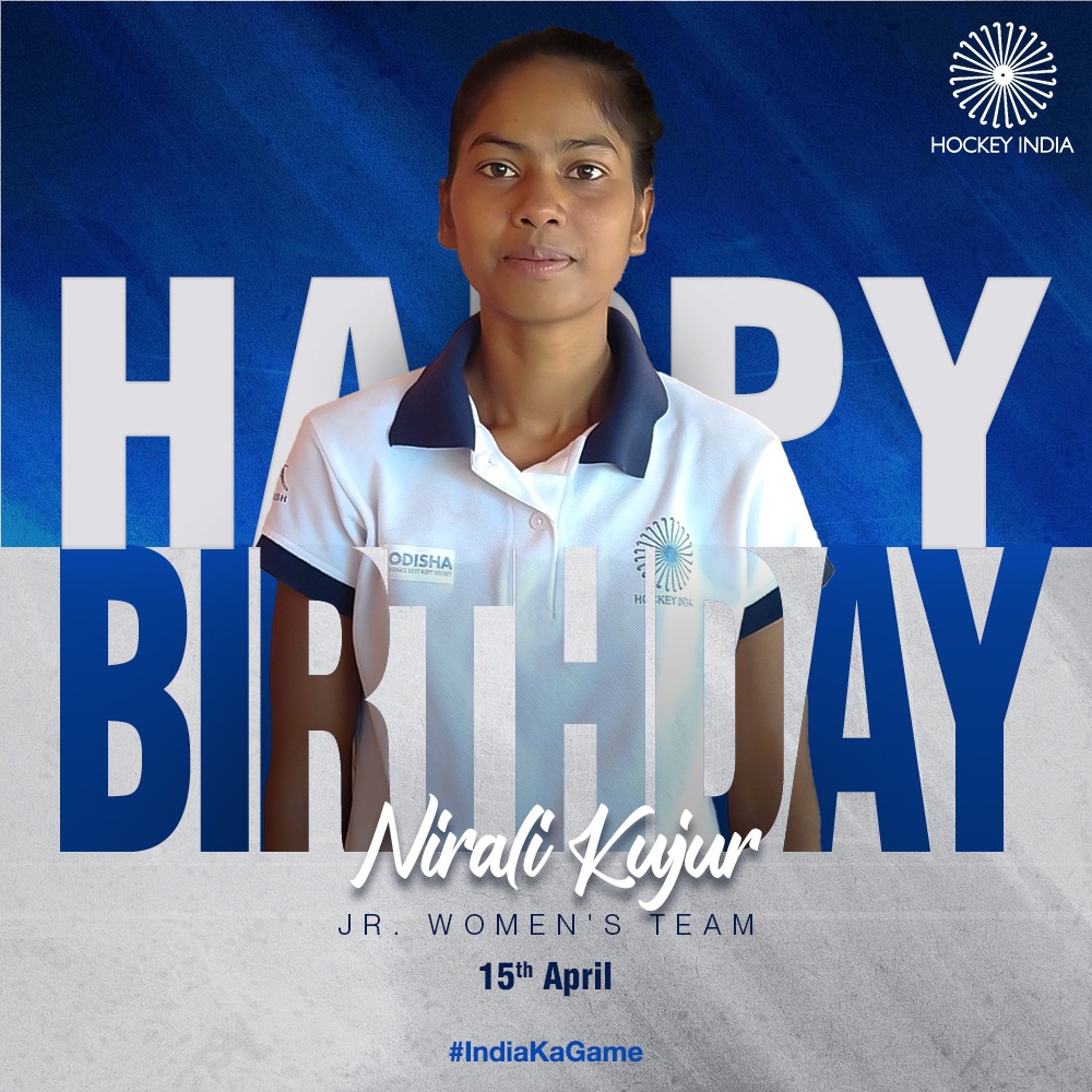 Join us in wishing Nirali Kujur, Midfielder of the Indian Jr. Women's Team a very Happy Birthday.

#IndiaKaGame #HockeyIndia #BirthdayWish
.
.
@CMO_Odisha @sports_odisha @IndiaSports @Media_SAI @Limca_Official @CocaCola_Ind