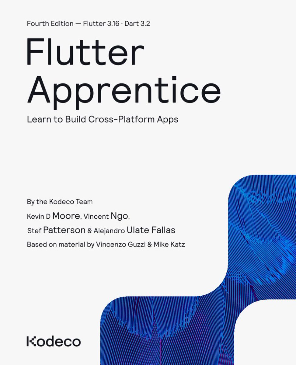 Flutter Apprentice (Fourth Edition): Learn to Build Cross-Platform Apps amzn.to/441a7dA

#flutter #dart #programming #developer #programmer #coding #coder #mobileapp #mobileapps #mobileapplication #mobileappdevelopment