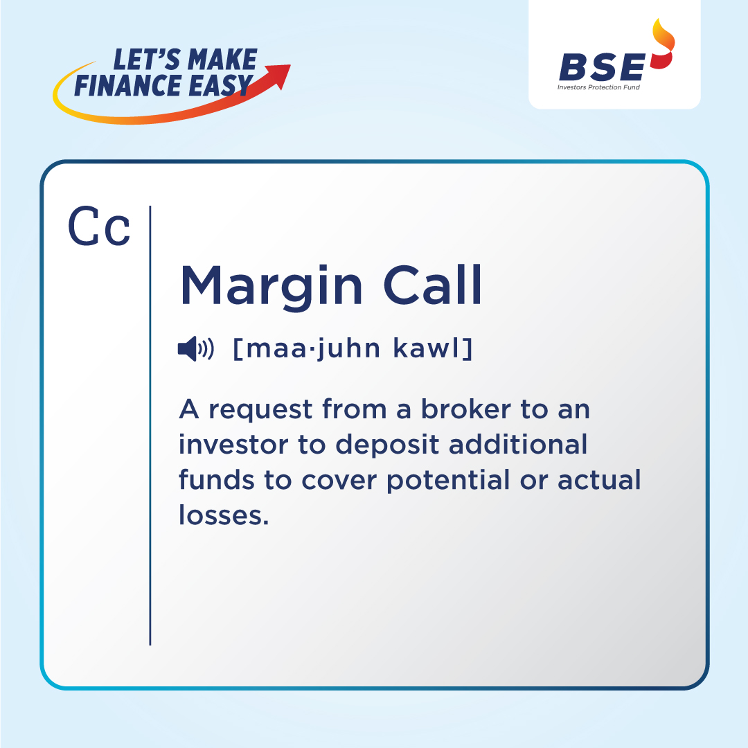 #LetsMakeFinanceEasy

This request occurs if the value of the investor's holdings falls below a certain level, known as the maintenance margin.

If the investor fails to meet the margin call, the broker may sell some of their investments to cover the debt.

#Finance #MarginCall