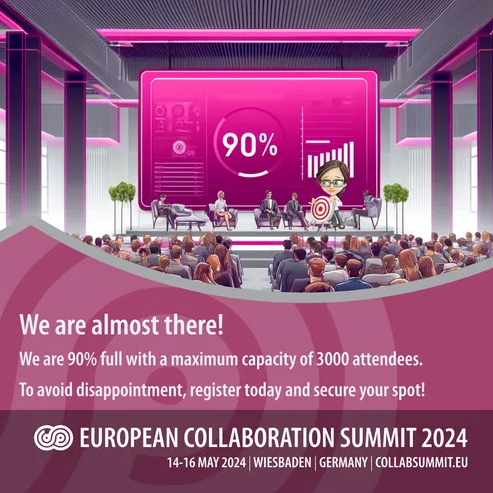 We are 90% full with a capacity of 3000 people. Secure your spot now to join us from May 14-16 in Wiesbaden! Don’t miss your chance at this must-attend event. See our Agenda: csmmt.eu/90 #CollabSummit #WiesbadenEvents #Microsoft365 #PowerPlatform #CommunityRocks