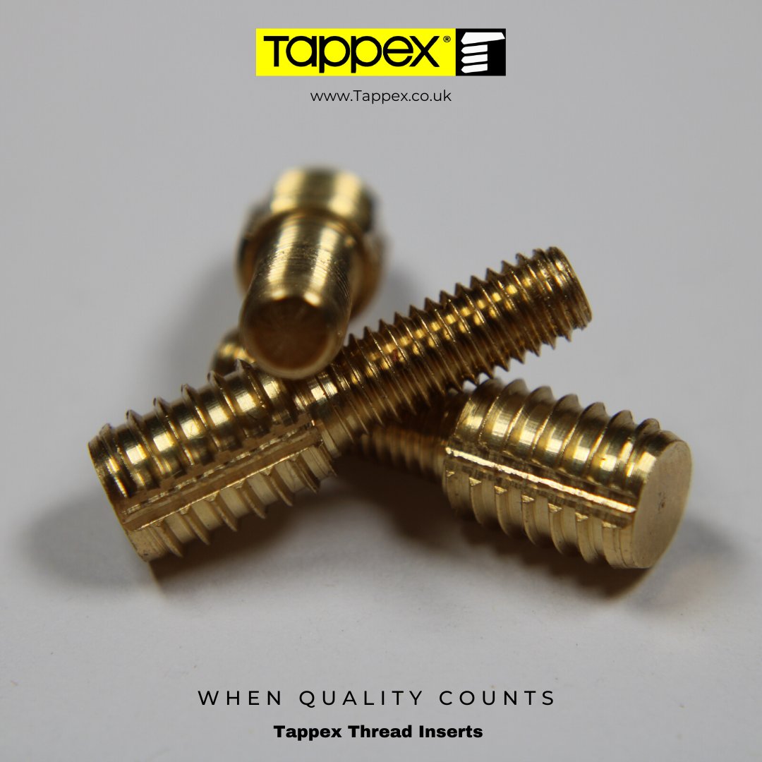 Looking for precision male threaded inserts tailored to your specific application needs? At Tappex, we specialise in crafting brass, steel, stainless steel and Titanium male thread inserts to meet your demands. Our range of quality fasteners is designed for durability and opt ...