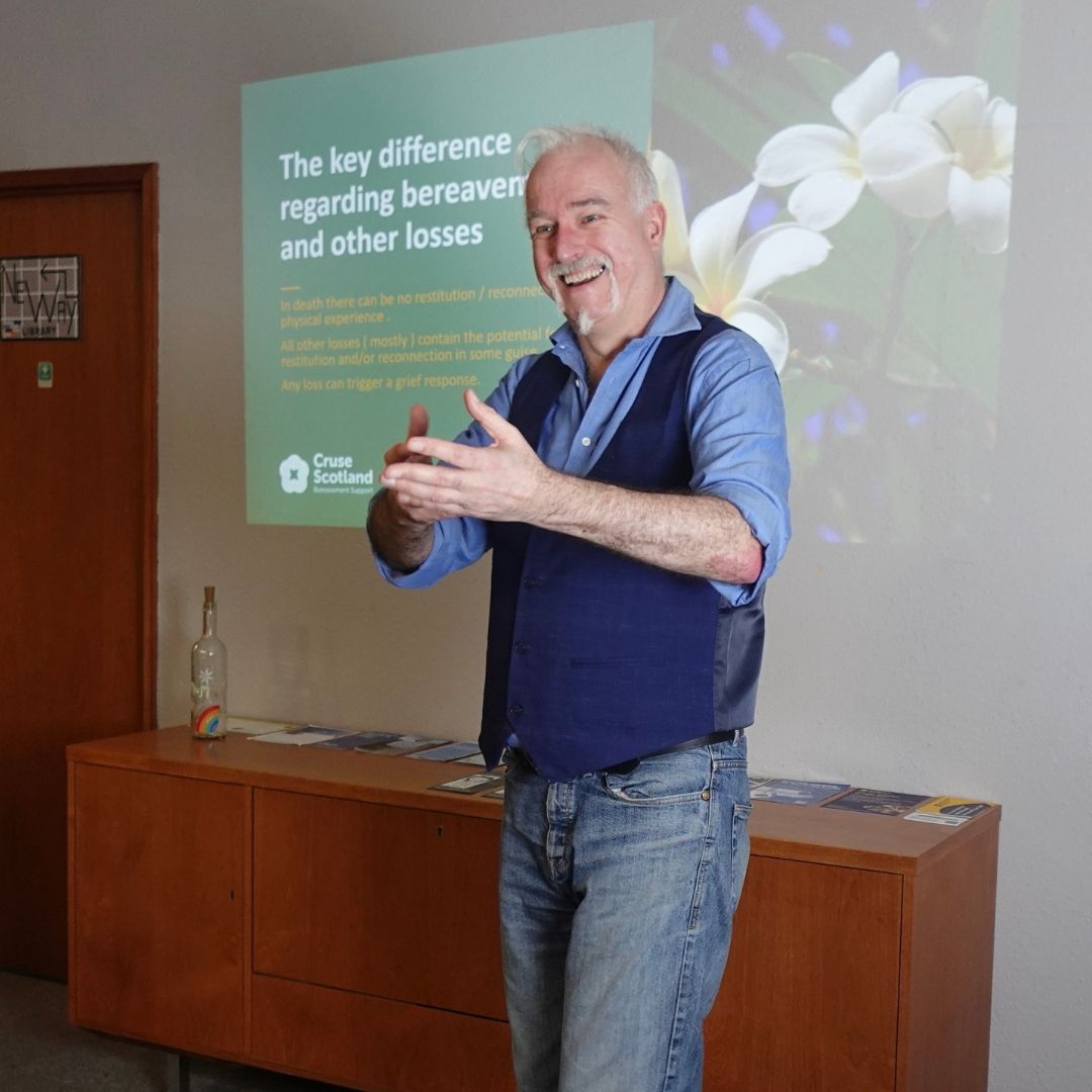 We've been busy delivering our bereavement training courses to workplaces across Scotland. Last week, Daryl delivered a course at New Way in Helensburgh, helping their staff and volunteers to better understand grief. Learn more about our courses: buff.ly/2XXS2Qd
