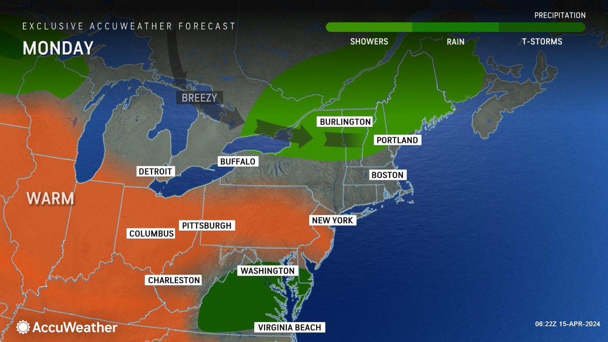 WEATHER @accuweather Monday • Today-Partial sun. High 60. • Tonight-Partly cloudy. Low 42. • Tuesday-Partly sunny, pleasant. High 63.