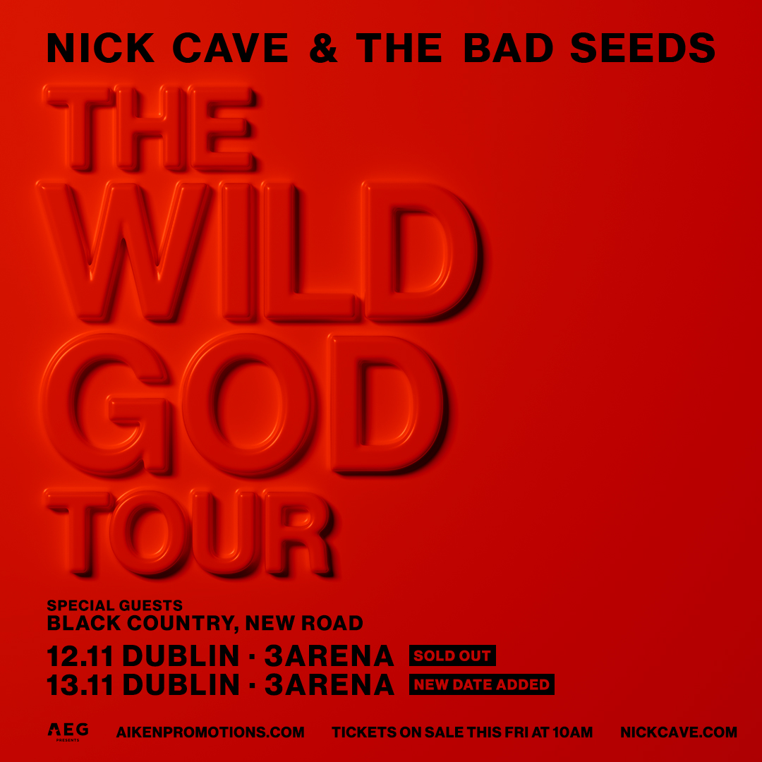 💥Extra Date Added! Nick Cave & The Bad Seeds bring 'The Wild God Tour' to #3Arena for a second night on Wednesday, 13 November 2024! 🎫 Three+ Presale kicks off Wednesday at 10am 🎟️ General sale begins Friday at 10am