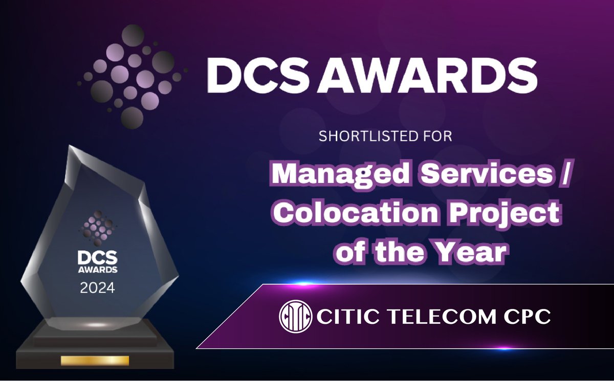 ✨We are excited to be shortlisted in the Managed Services / Colocation Project of the Year category for the DCS Awards 2024. Vote for us before 3 May to help us secure the victory: bit.ly/49GRVqK 🤩