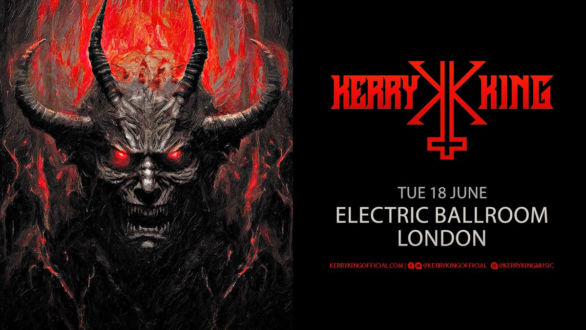 NEW: Ahead of the release of his highly anticipated debut solo album 'From Hell I Rise', @Slayer co-founder & guitarist #KerryKing has announced a show at London's @Eballroomcamden in June 💥 Bag tickets in our #LNpresale tomorrow at 10am 👉 livenation.uk/5kNo50RfYwM