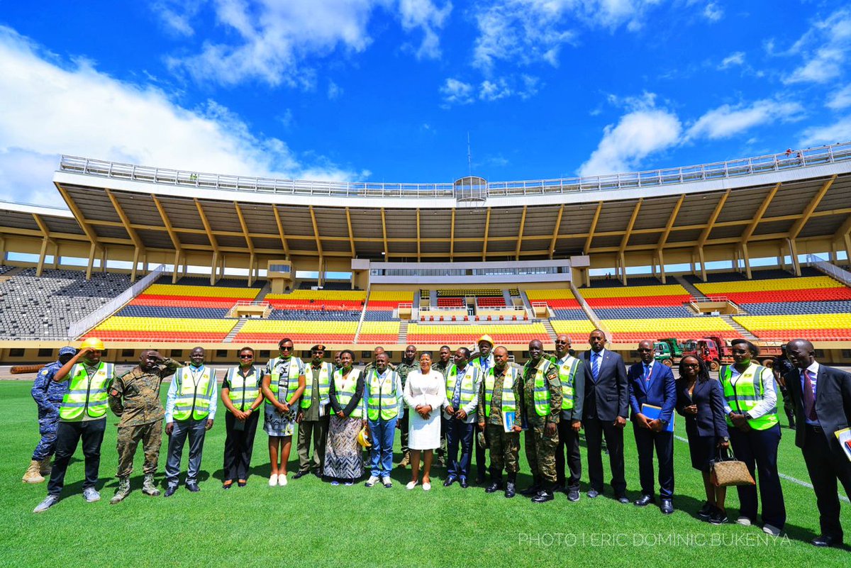 Speaker @AnitahAmong on Namboole works. 'Let's empower our own people & Ugandans so that the money remains in Uganda & goes back into circulation. Where you are not able to do it yourself, get specialists and I am happy UPDF Engineering Brigade has done so.